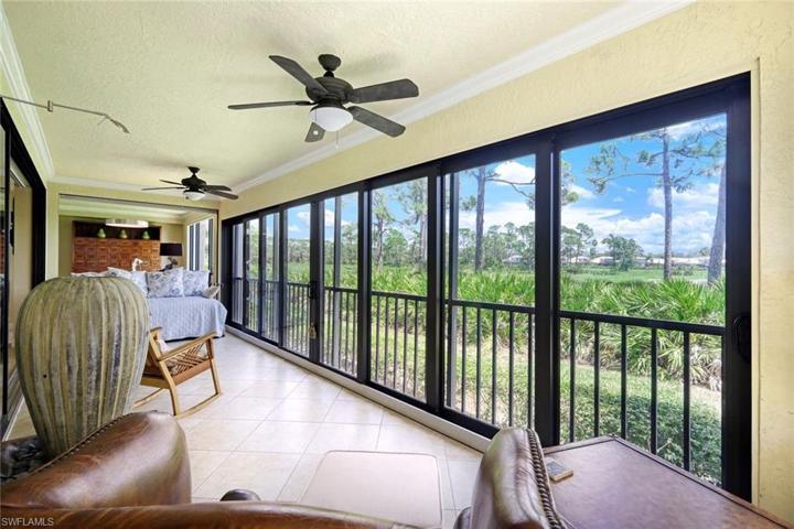 Enclosed screened lanai.  Doors can be opened in order to enjoy the fabulous winter breeze or kept closed during the summer months.