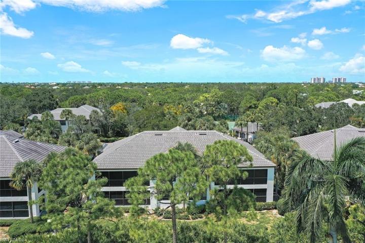 Aerial view of rear of building.