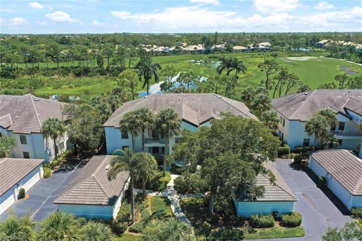 Aerial view of front of building.