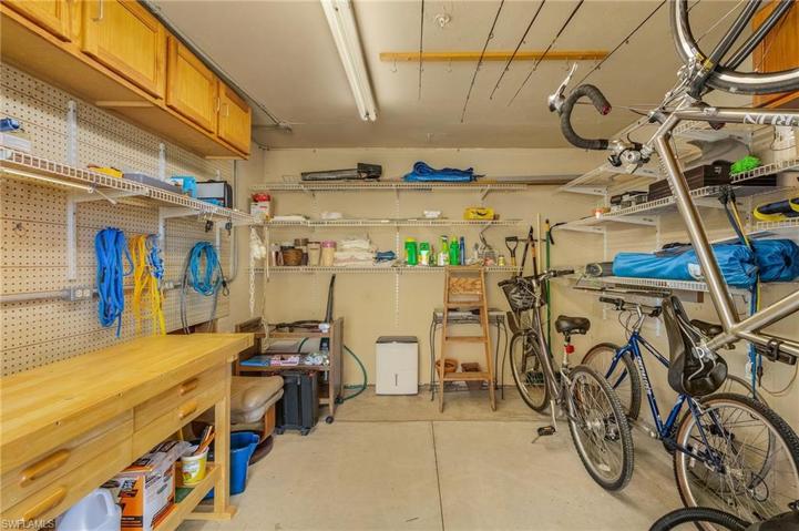 Storage area below