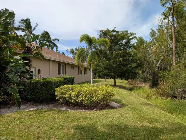 Right side view of yard