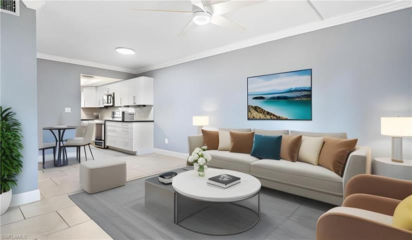 Spacious dining-living *virtually staged*