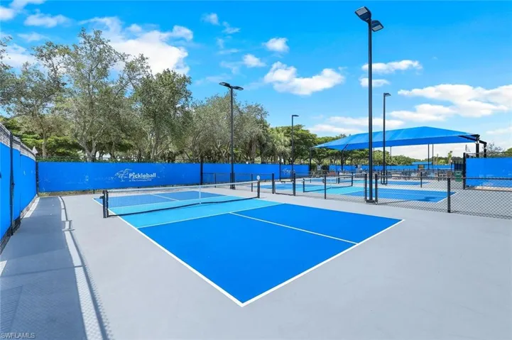 View of tennis court
