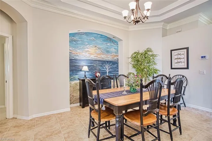 Formal Dining with Custom Painted Mural