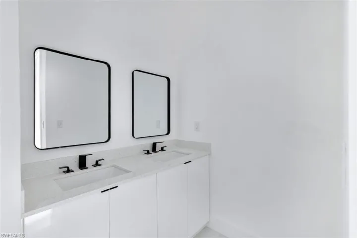 Bathroom with double vanity