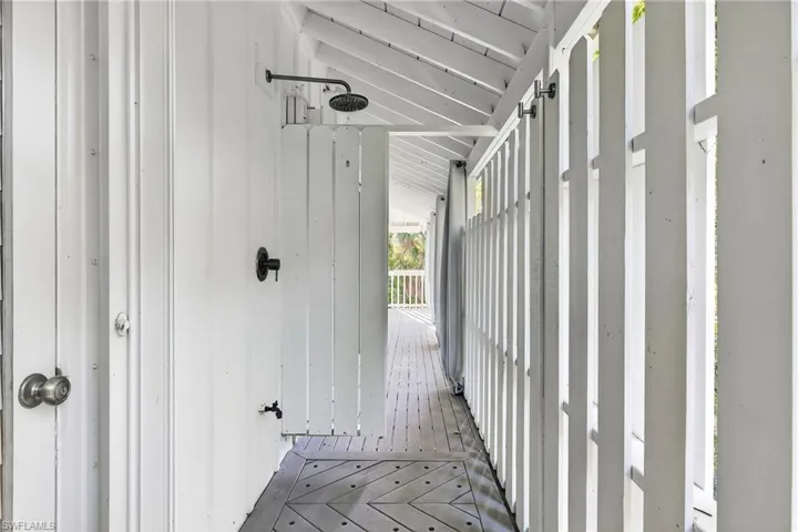 Out door shower Main House