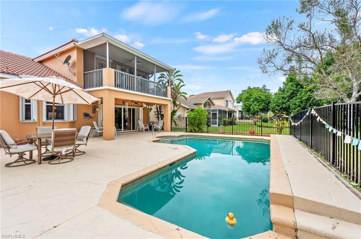 Spacious pool deck great for entertaining.