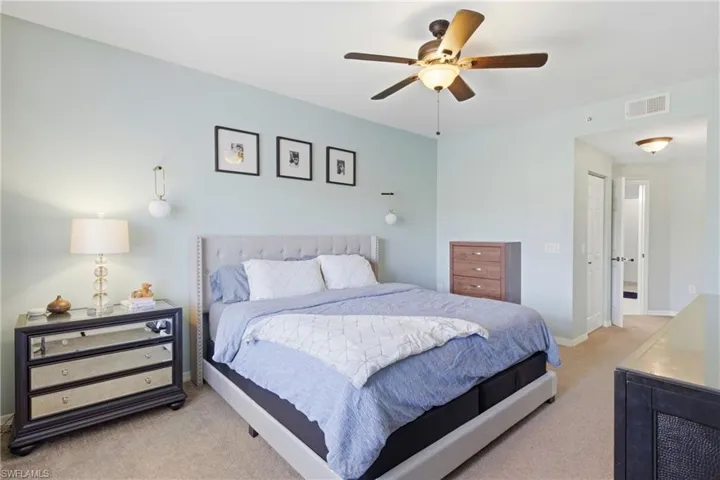 Private, relaxing retreat with ample room for furnishings.