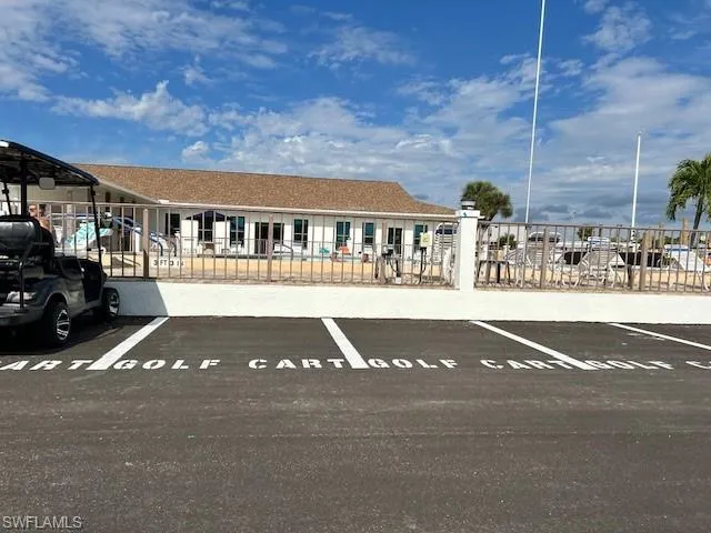 View of uncovered parking lot