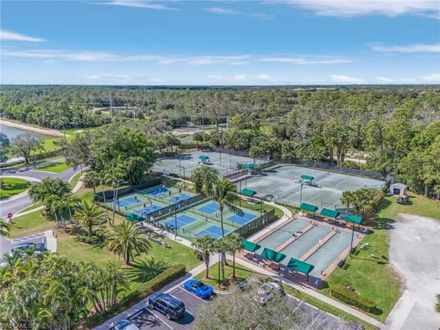 Pickleball, tennis and boccee courts.