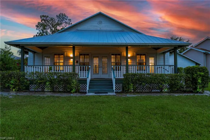 Back of Home with Virtual Landscape Lighting