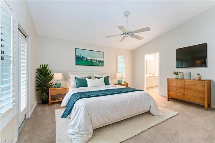 Master Bedroom with access to the back porch