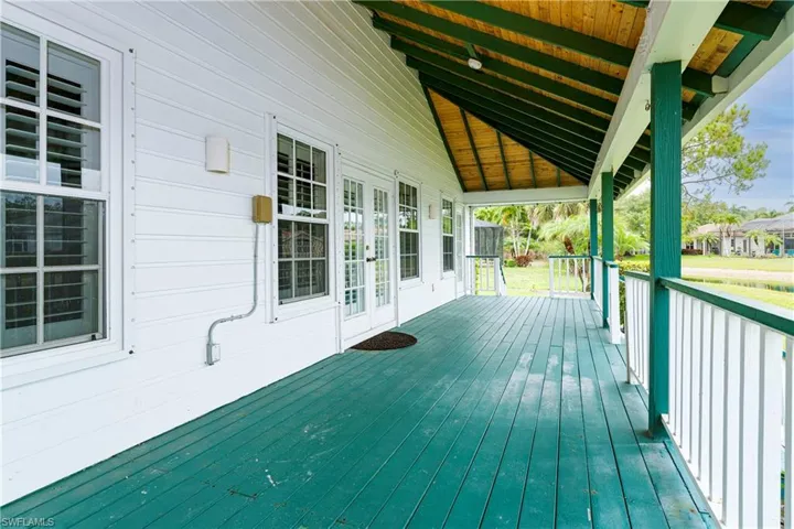 Large Back Porch with View of Lake