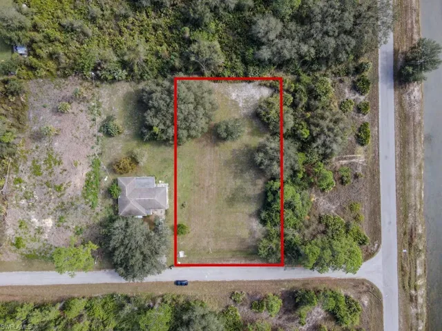 Half acre of cleared property.