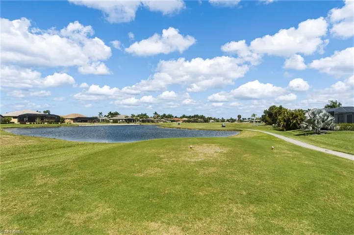 Water view with a golf club