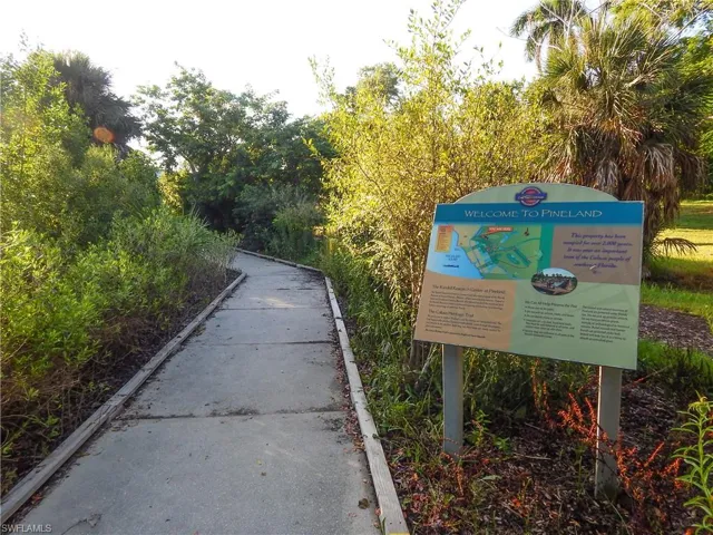 Nearby nature area.