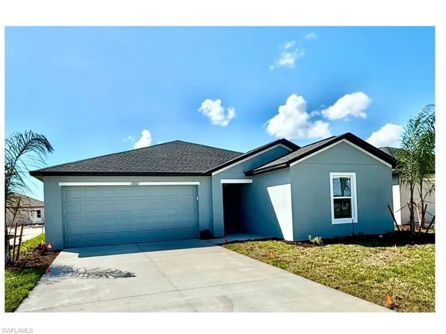 Beautiful front elevation with two-car garage.