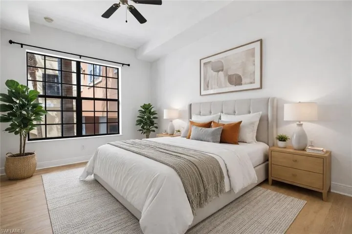 Virtually staged Guest room
