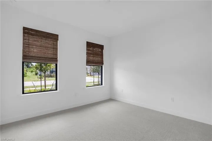 Unfurnished room featuring carpet and a wealth of natural light