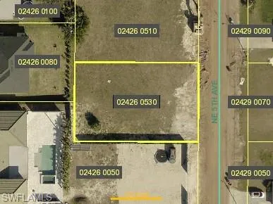 Map of property location with property parcel outlined