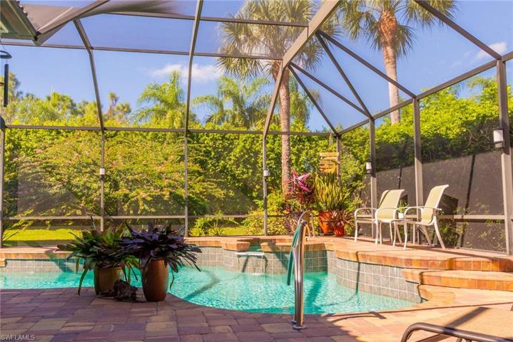 Pool area and backyard, lots of privacy with this property!