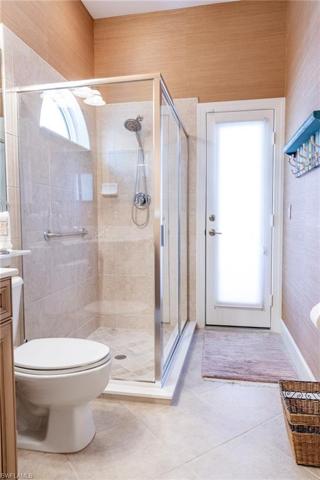 Third guest bathroom also has access to the pool area.