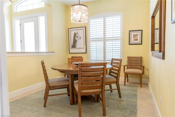 Dining room at front of the house, all window treatments will stay with the home.