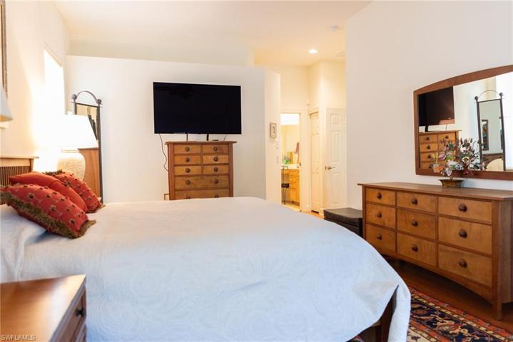 Master bedroom suite, with walk in closet and master bathroom.