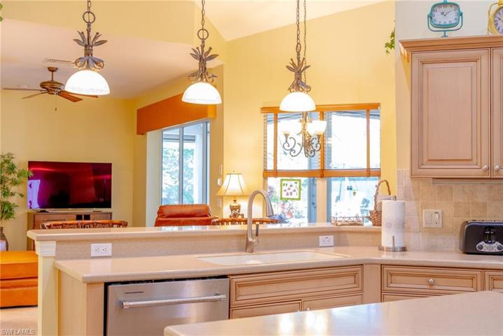 Kitchen opens to the main living area.