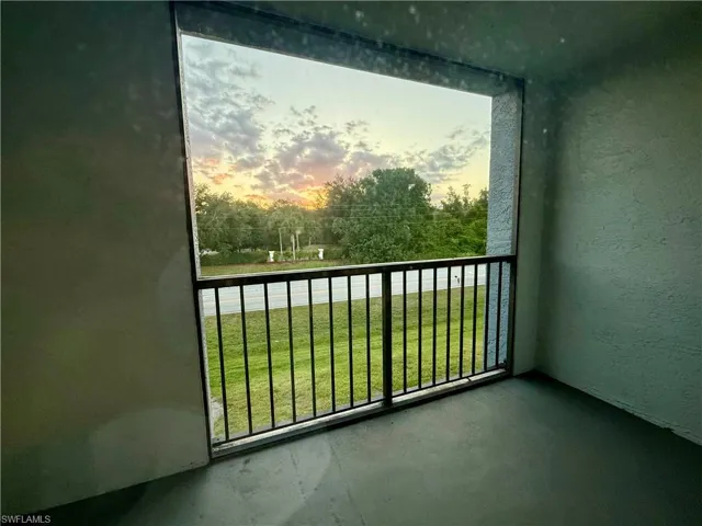 View of balcony. Western exposure.