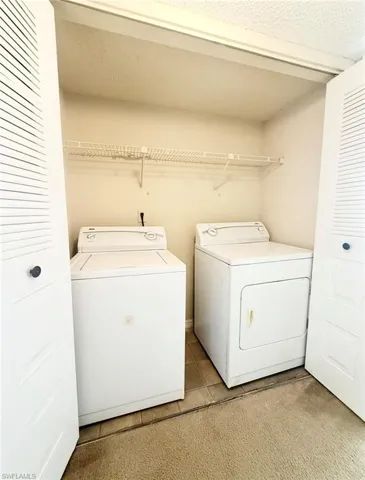 Laundry room in unit.