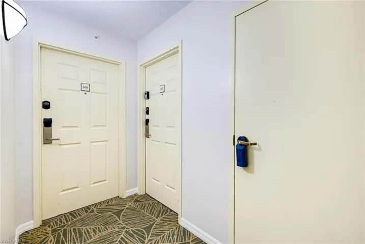 Entryway with baseboards