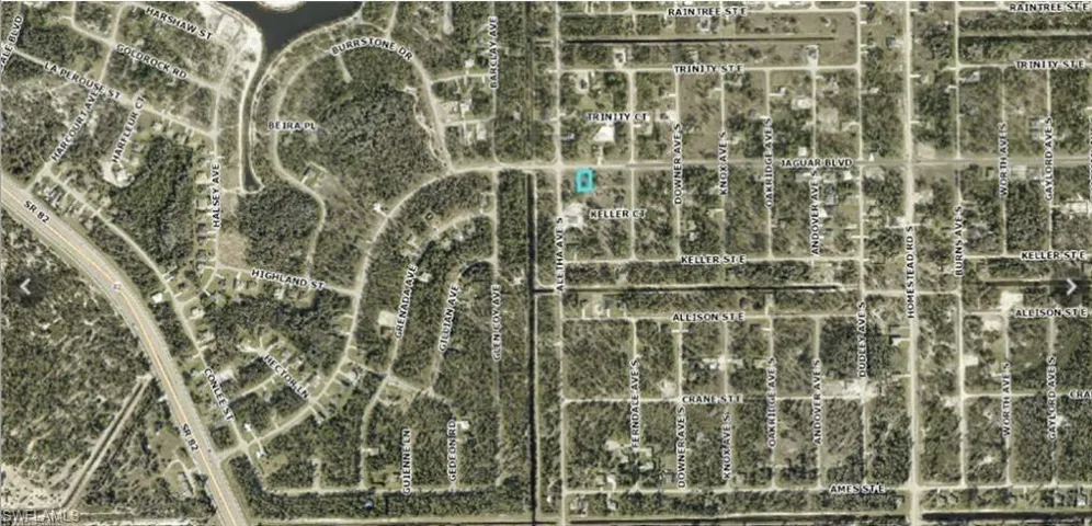 Aerial overview of property's location
