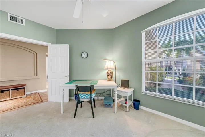 Window illuminates quilting table