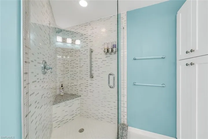 Enlarged shower