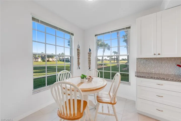 Breakfast nook with extra windows