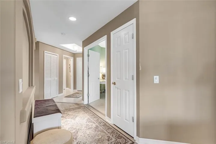 Luxury plank-style vinyl thru living area