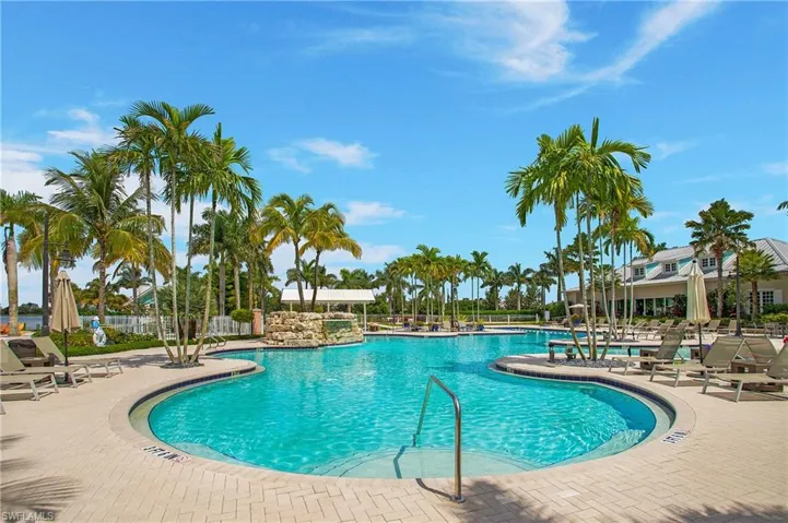 View of pool with a patio