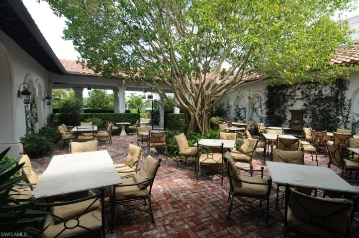 View of patio featuring outdoor dining area