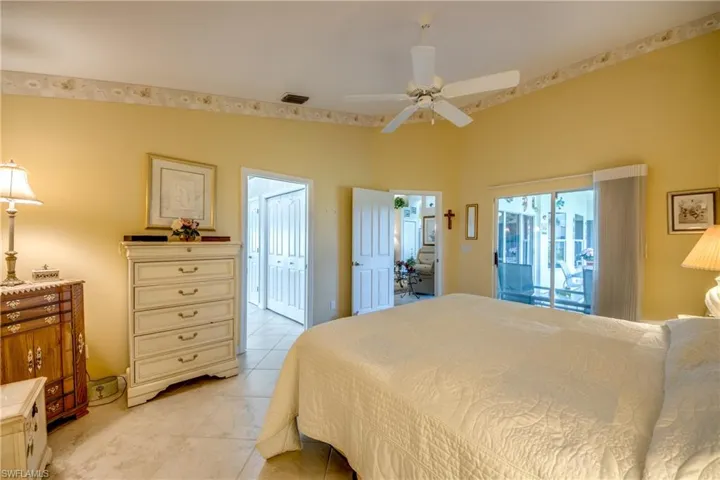 Looking to Bath.  Tons of closet space with 2 Large Closets and Linen Closet.