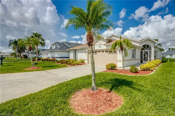 Lush manicured landscaping.