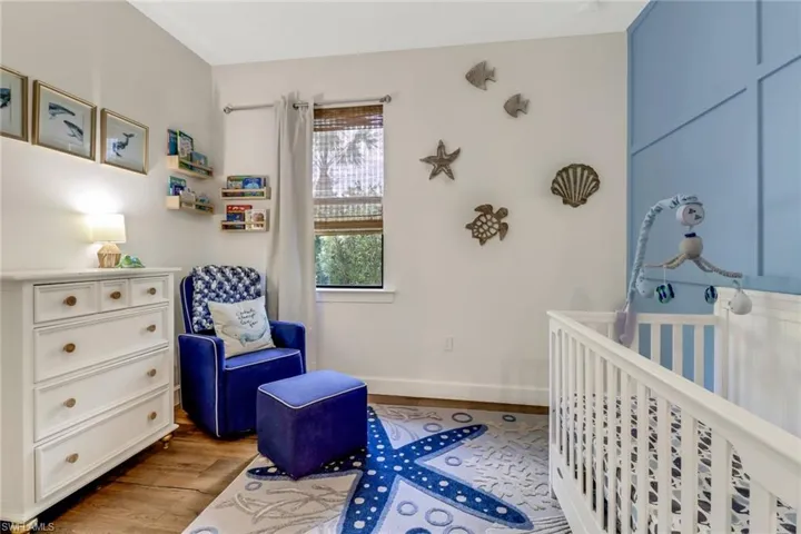 3rd bedroom with a nursery area