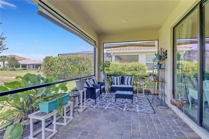 Screened lanai