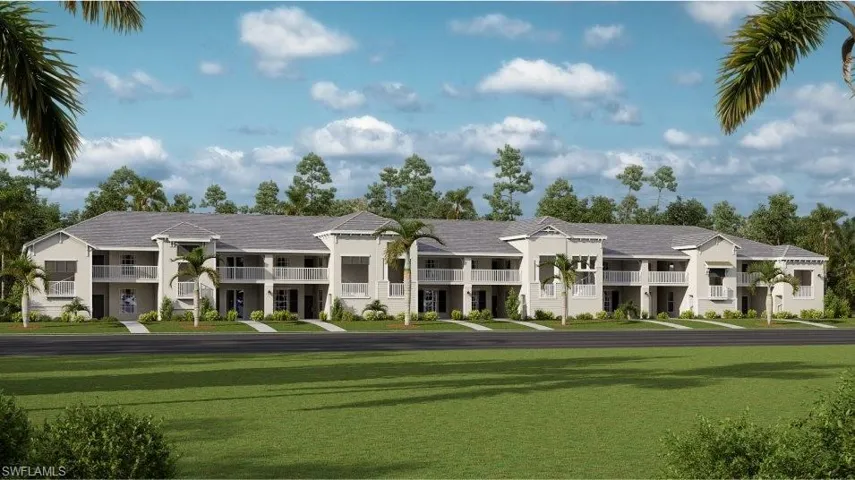 View of building exterior with a residential view