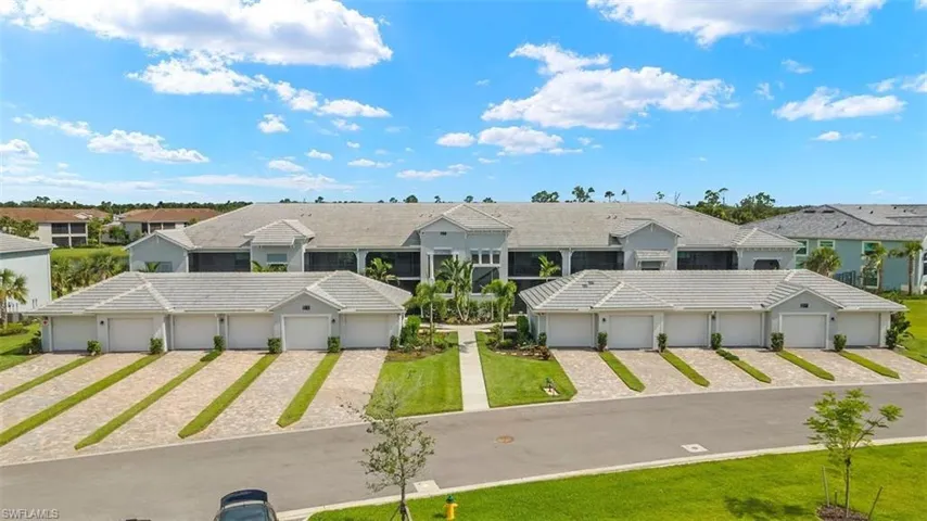 Aerial perspective of suburban area