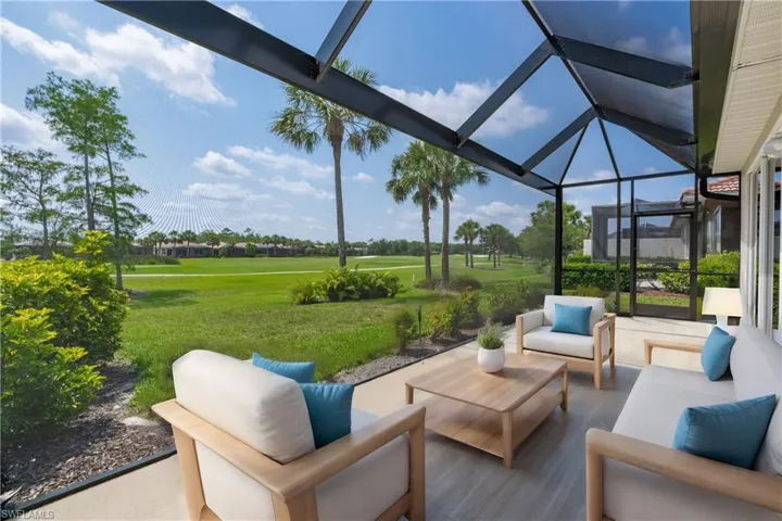 Virtual Staged Sunroom / solarium with lofted ceiling
