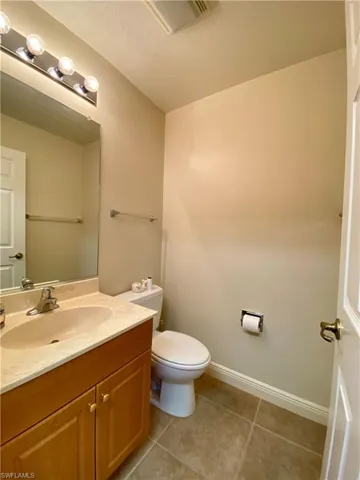 Half Bath in Garage