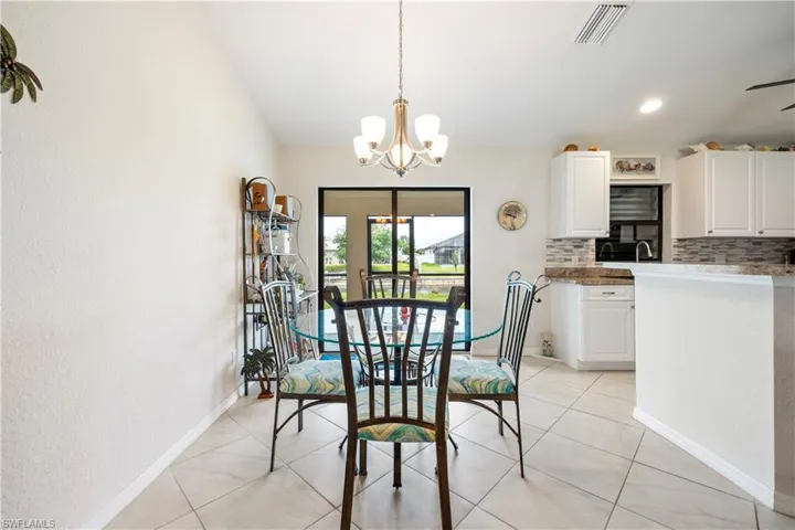 Dining area featuring direct exterior access