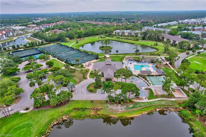 Aerial view of property's location featuring a nearby body of water