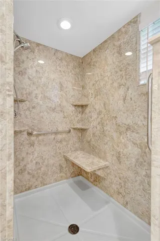 Bathroom with a shower